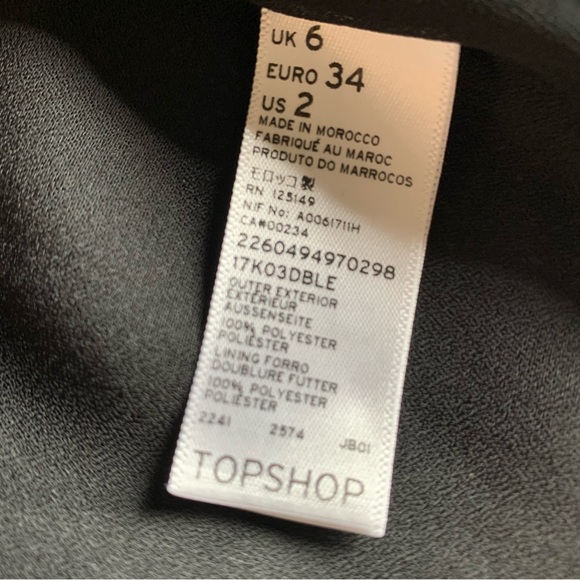 Topshop Front Zip Patterned Blazer * 2 - Picture 12 of 13